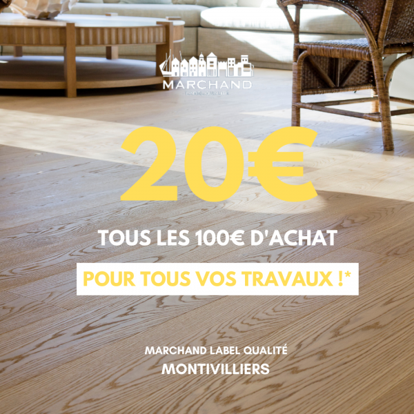 20€ OFFERTS TOUS LES 100€ d’ACHAT jusqu'au 30 novembre 2022