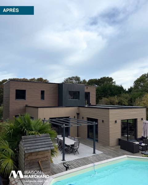 Rénovation de façade en bois aux alentours de Dieppe