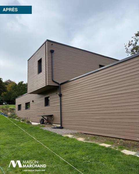 Rénovation de façade en bois aux alentours de Dieppe