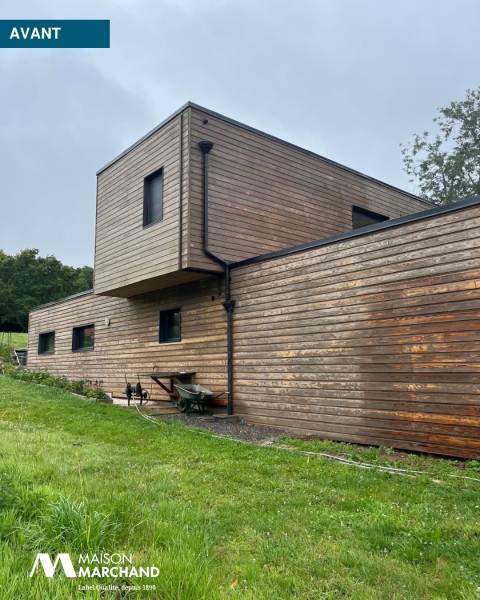 Rénovation de façade en bois aux alentours de Dieppe