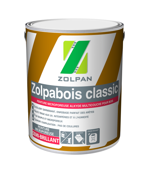 peindre un bardage bois ou faux bois avec Zolpan, en Ondine ou avec Zolpabois Classic ou Zolpabois Acryl